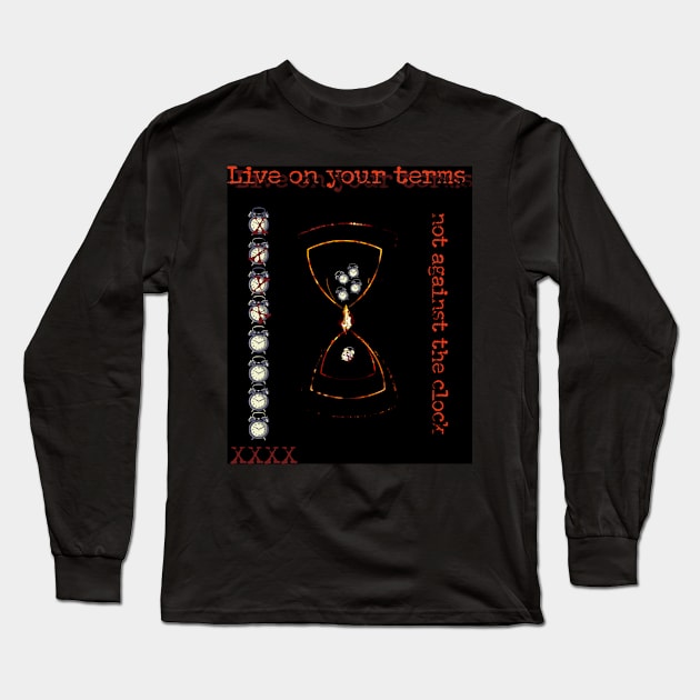 Hourglass Long Sleeve T-Shirt by RetroTjoshak